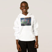 Katze Lady im Park Hoodie (Vorne ganz)