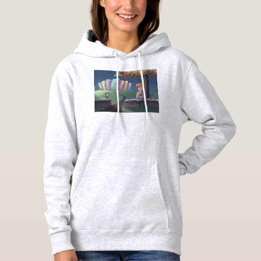 Katze Lady im Park Hoodie (Vorderseite)