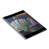 Katze Lady im ParkNotebook Notizblock (Rechte Seite)