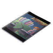 Katze Lady im ParkNotebook Notizblock (Linke Seite)