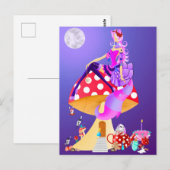 Katze Lady in Moonlight Postkarte (Vorne/Hinten)