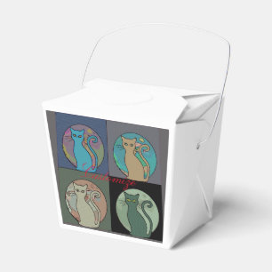 Katze Lady Multi Cats Sitting Thunder_Cove Geschenkschachtel