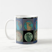 Katze Lady Multi Cats Sitzen Thunder_Cove Kaffeetasse (Links)
