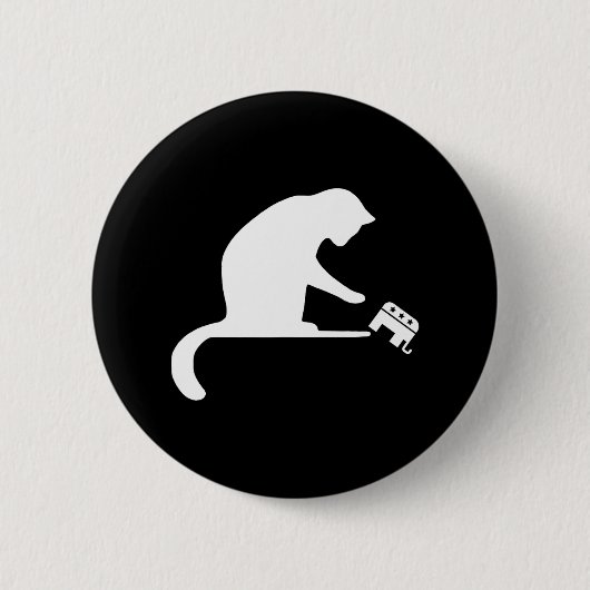 Katze Lady Rache Push Gop Freedom Kamala Harris Button (Vorderseite)