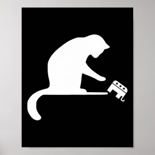 Katze Lady Rache Push Gop Freedom Kamala Harris Poster