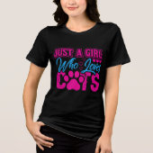 Katze Lady Shirt Frauen, Mädchen, die Lieben Katze (Vorderseite)