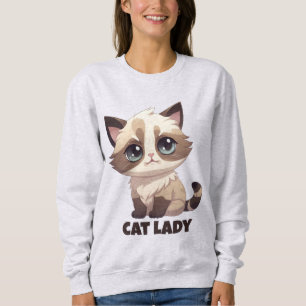 Katze Lady - Sweatshirt
