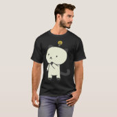Katze Lampe Denken T-Shirt (Vorne ganz)