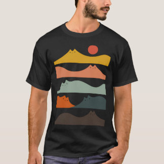 Katze Landschaft 141 T-Shirt