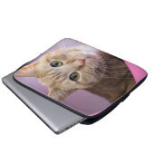 Katze Laptopschutzhülle (Vorne Knopf)