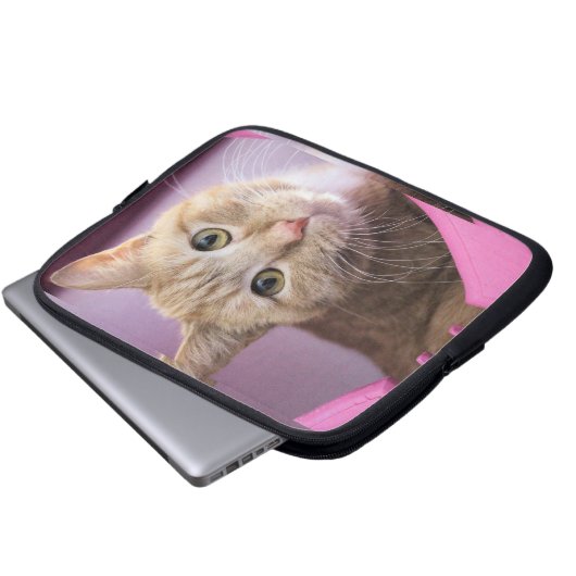 Katze Laptopschutzhülle (Vorne Knopf)