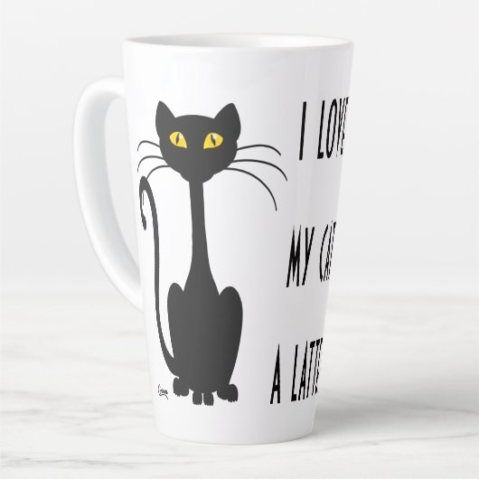 Katze Latte - 17 oz. Tasse (Linke Ecke)