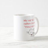 Katze "Lebensmittelquelle" - Tasse (VorderseiteRechts)
