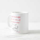 Katze "Lebensmittelquelle" - Tasse (Vorderseite Links)