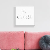 Katze Leinwanddruck (Insitu (Wohnzimmer))