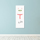 Katze Leinwanddruck (Insitu (Holzboden))