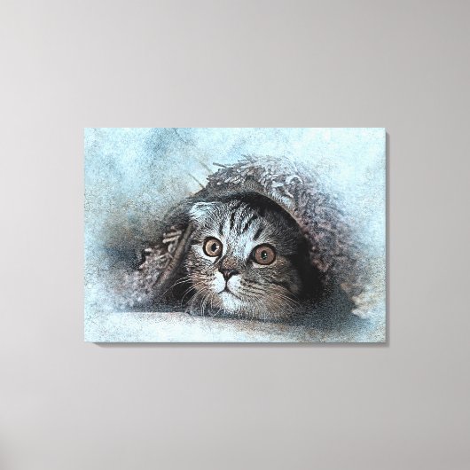 Katze Leinwanddruck (Vorderseite)