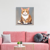 Katze Leinwanddruck (Insitu (Wohnzimmer))