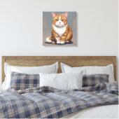 Katze Leinwanddruck (Insitu (Schlafzimmer))