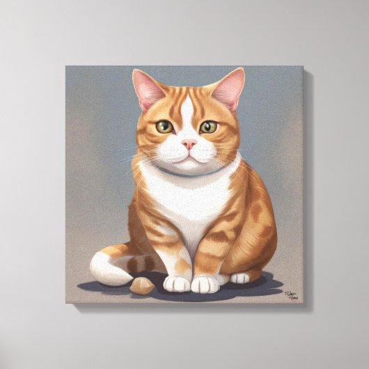 Katze Leinwanddruck (Vorderseite)