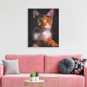 Katze Leinwanddruck (Insitu (Wohnzimmer))
