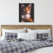 Katze Leinwanddruck (Insitu (Schlafzimmer))