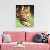 Katze Leinwanddruck (Insitu (Wohnzimmer))