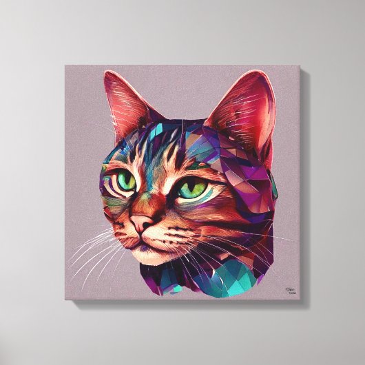 Katze Leinwanddruck (Vorderseite)
