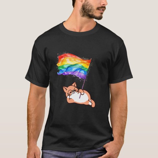 KATZE-LGBT-STOLZ T-Shirt (Vorderseite)