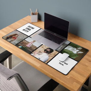 Katze Liebe! 6-Foto Collage für Katzen-Mamas und V Schreibtischunterlage