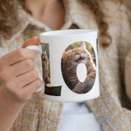 Katze Liebe I Fotos ausschneiden 1 Kaffeetasse