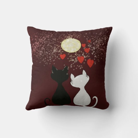 Katze Liebe Kissen (Rückseite)