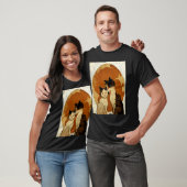 Katze Liebe Mond T-Shirt (Unisex)