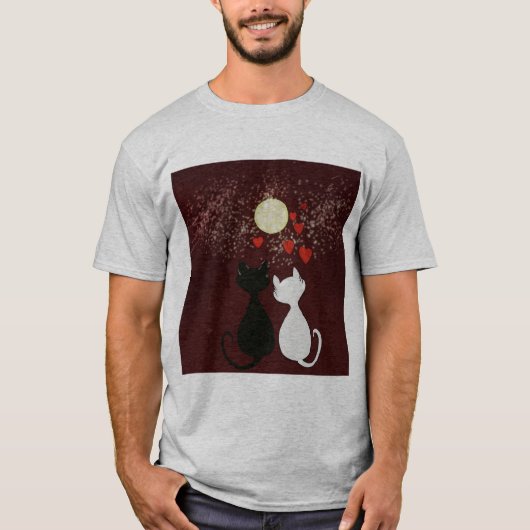 Katze Liebe T-Shirt (Vorderseite)