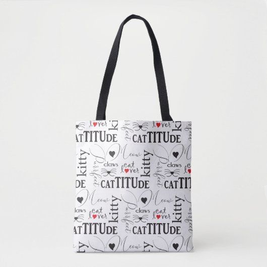 Katze Liebe Totbeutel Tasche (Vorderseite)