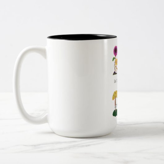Katze lieben zweifarbige tasse (Links)