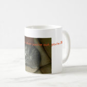 Katze-Liebhaber Kaffee-Tasse; schlafende Kaffeetasse (VorderseiteRechts)