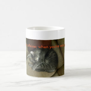 Katze-Liebhaber Kaffee-Tasse; schlafende Kaffeetasse