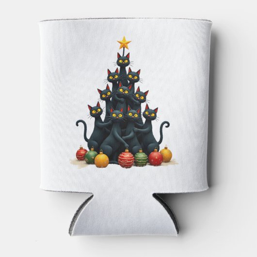 Katze Liebhaber Niedlicher und sonniger Urlaub Bau Dosenkühler (Vorderseite)