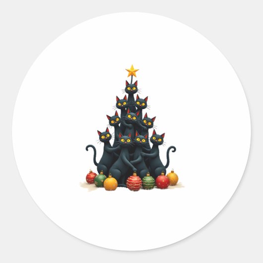 Katze Liebhaber Niedlicher und sonniger Urlaub Bau Runder Aufkleber (Vorderseite)