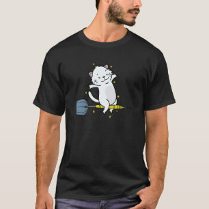 Katze liebt Darts Sport Hobby Haustier T-Shirt