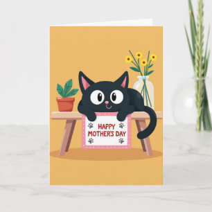 Katze liebt Mama Karte