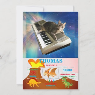 Katze liegt auf der Tastatur Einladung
