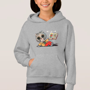 Katze liest ein Bilderbuch, Louis Wain Hoodie