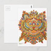 Katze, Louis Wain Postkarte (Vorne/Hinten)