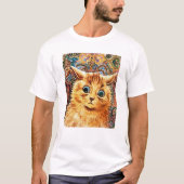 Katze, Louis Wain T-Shirt (Vorderseite)