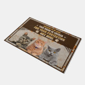 Katze Lover Doormat, Katze Willkommenmatte, lustig Fußmatte (Schrägansicht)