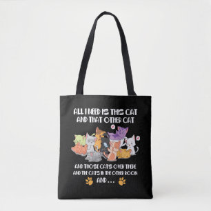 Katze Lover Geschenke Katze Lady Meow Herz braucht Tasche