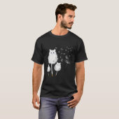 Katze Löwenzahn Blume Katze T-Shirt (Vorne ganz)