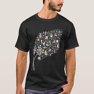 Katze Löwenzahn Lustige Blume Bunte Haustiere für T-Shirt